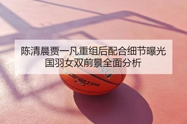 陈清晨贾一凡重组后配合细节曝光 国羽女双前景全面分析